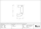 From The Anvil - Black Letter J | Sku. 83800J | Trade Door Handles.
