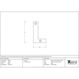 From The Anvil - Black Letter L | Sku. 83800L | Trade Door Handles.