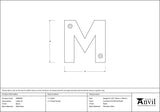 From The Anvil - Black Letter M | Sku. 83800M | Trade Door Handles.