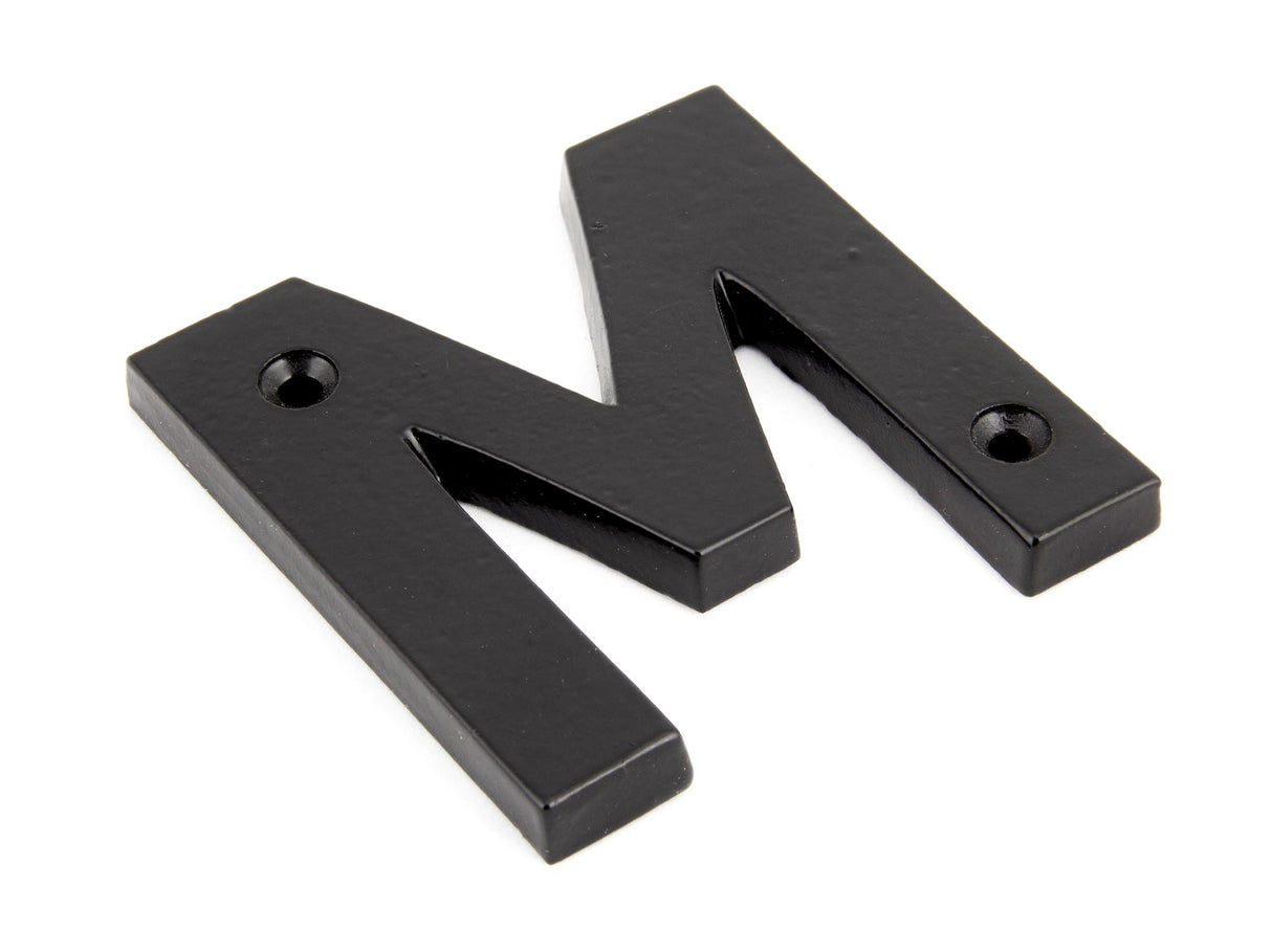 From The Anvil - Black Letter M | Sku. 83800M | Trade Door Handles.