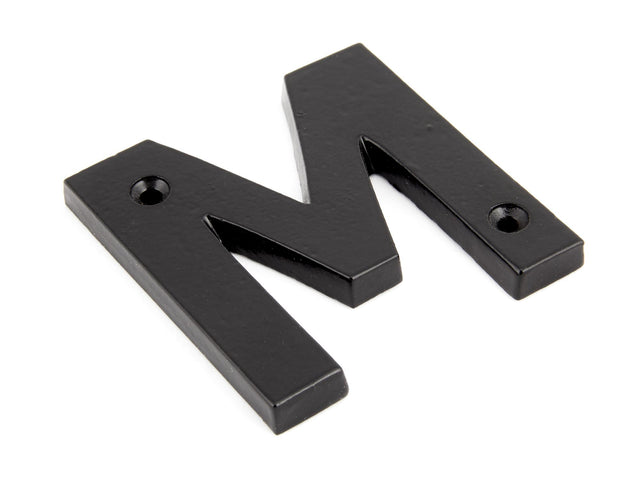 From The Anvil - Black Letter M | Sku. 83800M | Trade Door Handles.