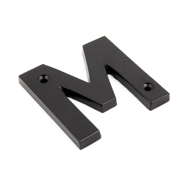 From The Anvil - Black Letter M | Sku. 83800M | Trade Door Handles.