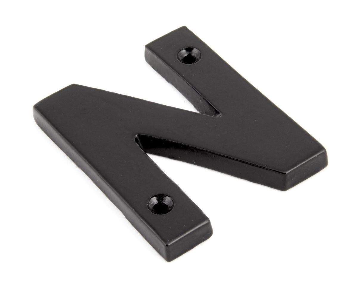 From The Anvil - Black Letter N | Sku. 83800N | Trade Door Handles.