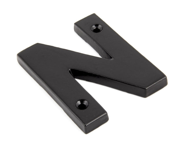 From The Anvil - Black Letter N | Sku. 83800N | Trade Door Handles.
