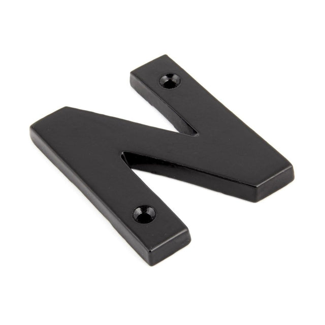 From The Anvil - Black Letter N | Sku. 83800N | Trade Door Handles.