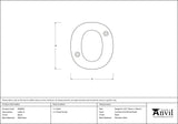 From The Anvil - Black Letter O | Sku. 83800O | Trade Door Handles.