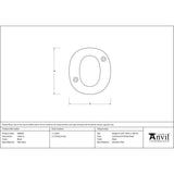 From The Anvil - Black Letter O | Sku. 83800O | Trade Door Handles.