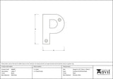 From The Anvil - Black Letter P | Sku. 83800P | Trade Door Handles.