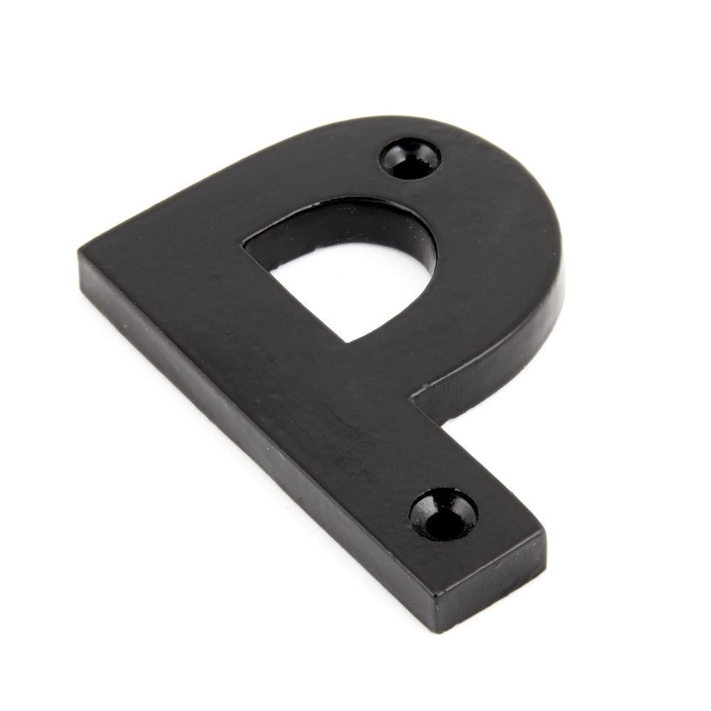 From The Anvil - Black Letter P | Sku. 83800P | Trade Door Handles.