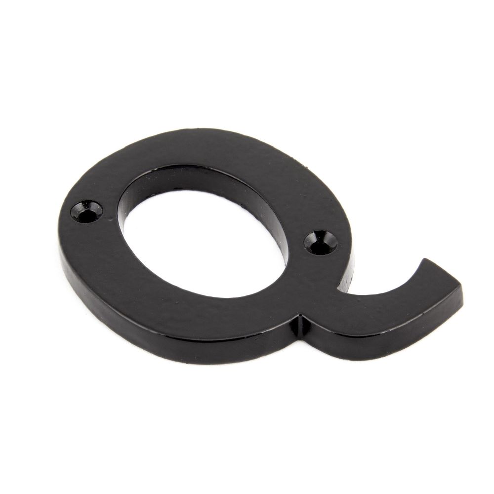 From The Anvil - Black Letter Q | Sku. 83800Q | Trade Door Handles.