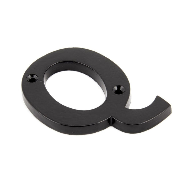 From The Anvil - Black Letter Q | Sku. 83800Q | Trade Door Handles.