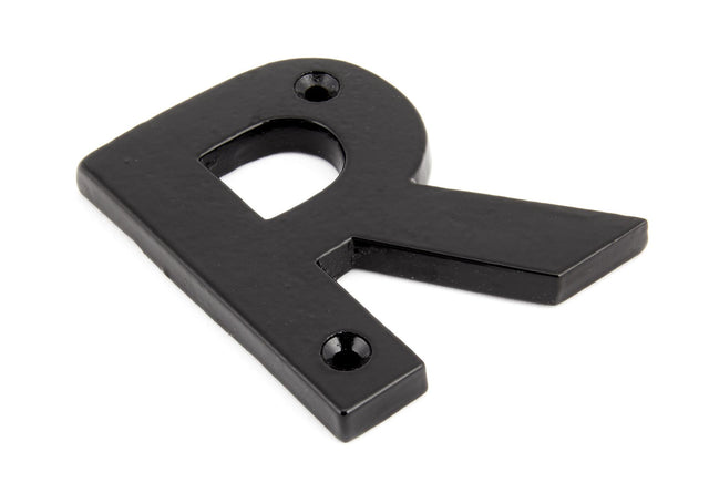 From The Anvil - Black Letter R | Sku. 83800R | Trade Door Handles.