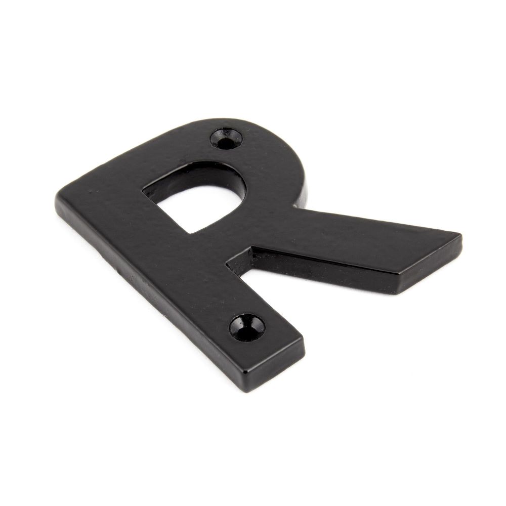 From The Anvil - Black Letter R | Sku. 83800R | Trade Door Handles.