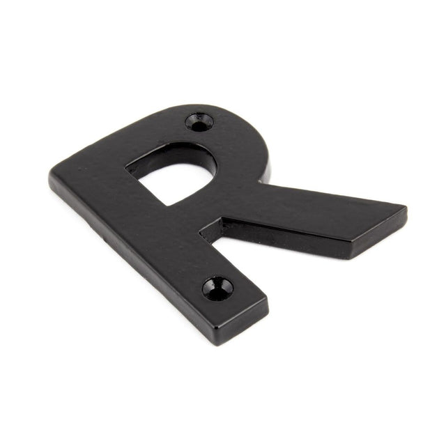 From The Anvil - Black Letter R | Sku. 83800R | Trade Door Handles.
