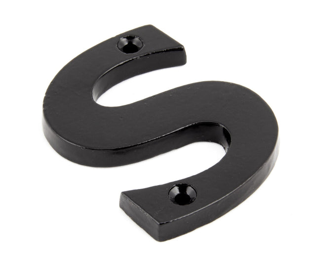 From The Anvil - Black Letter S | Sku. 83800S | Trade Door Handles.