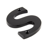 From The Anvil - Black Letter S | Sku. 83800S | Trade Door Handles.