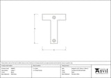 From The Anvil - Black Letter T | Sku. 83800T | Trade Door Handles.