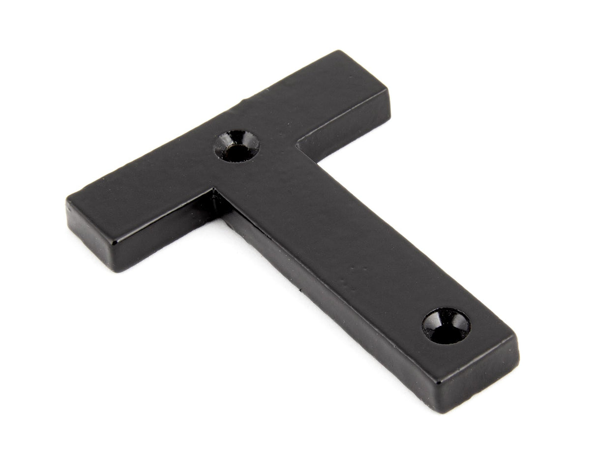 From The Anvil - Black Letter T | Sku. 83800T | Trade Door Handles.