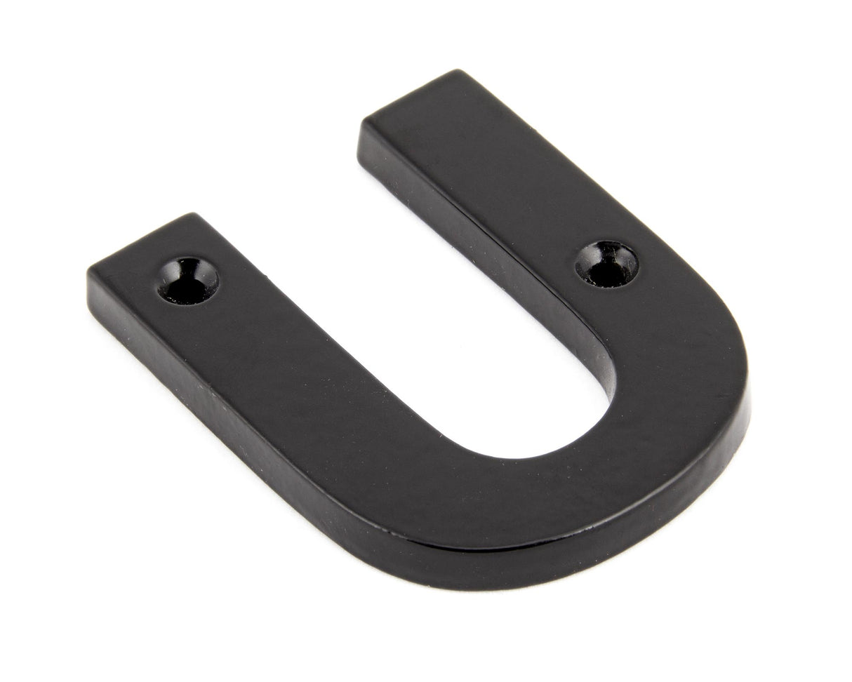 From The Anvil - Black Letter U | Sku. 83800U | Trade Door Handles.