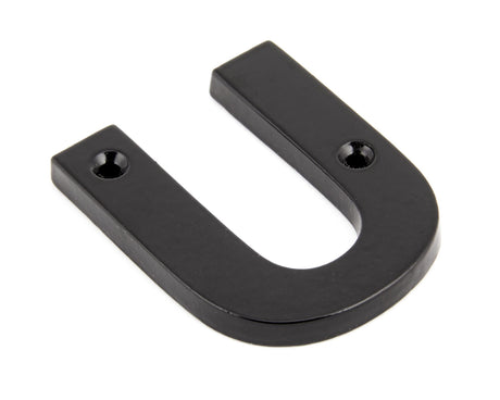 From The Anvil - Black Letter U | Sku. 83800U | Trade Door Handles.