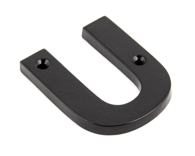 From The Anvil - Black Letter U | Sku. 83800U | Trade Door Handles.