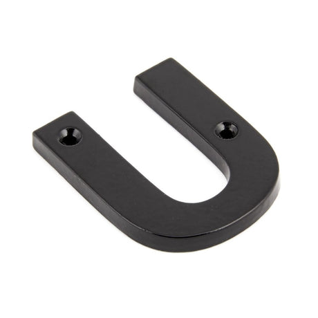 From The Anvil - Black Letter U | Sku. 83800U | Trade Door Handles.
