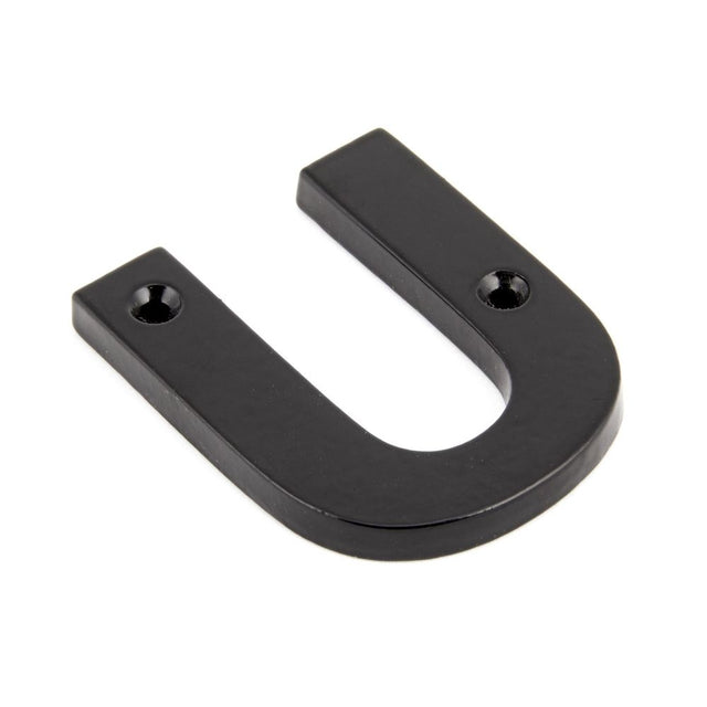 From The Anvil - Black Letter U | Sku. 83800U | Trade Door Handles.
