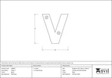 From The Anvil - Black Letter V | Sku. 83800V | Trade Door Handles.