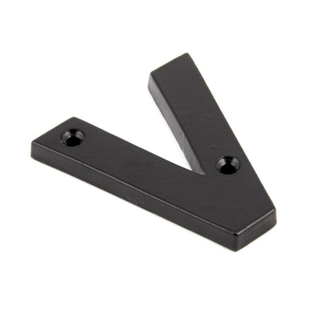 From The Anvil - Black Letter V | Sku. 83800V | Trade Door Handles.