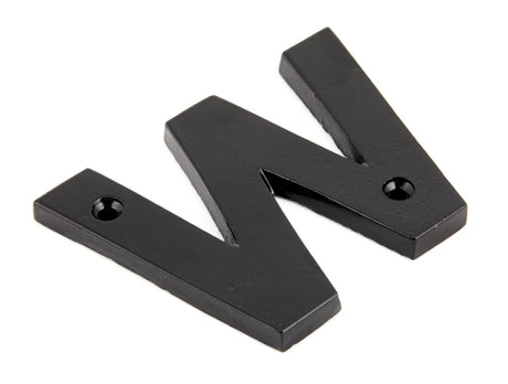 From The Anvil - Black Letter W | Sku. 83800W | Trade Door Handles.