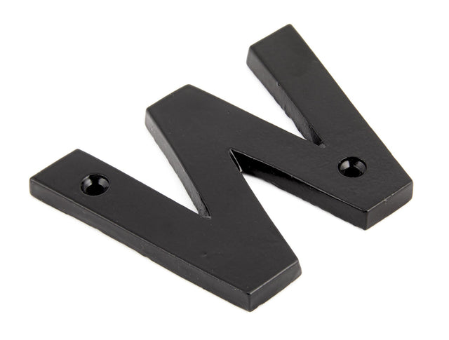 From The Anvil - Black Letter W | Sku. 83800W | Trade Door Handles.