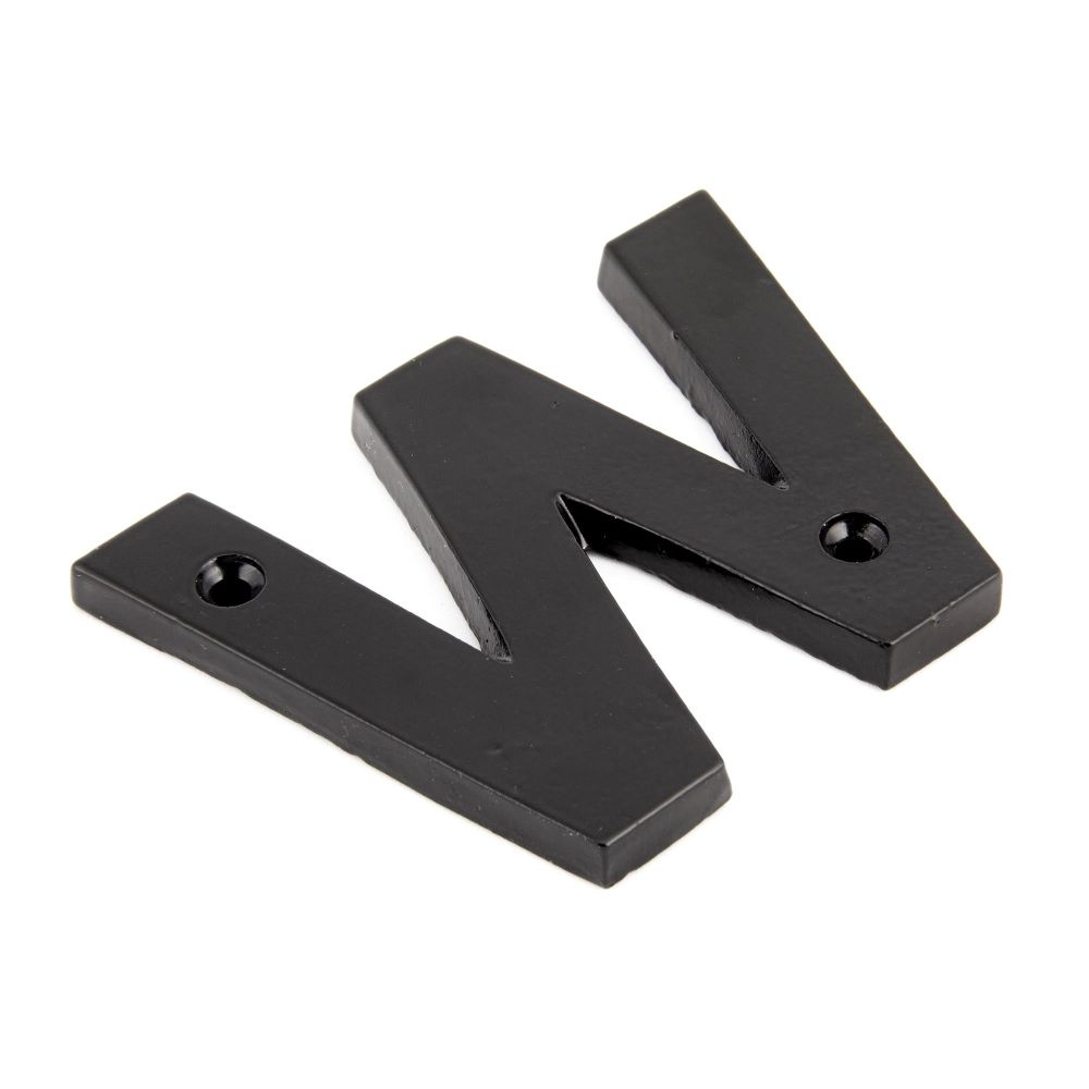 From The Anvil - Black Letter W | Sku. 83800W | Trade Door Handles.