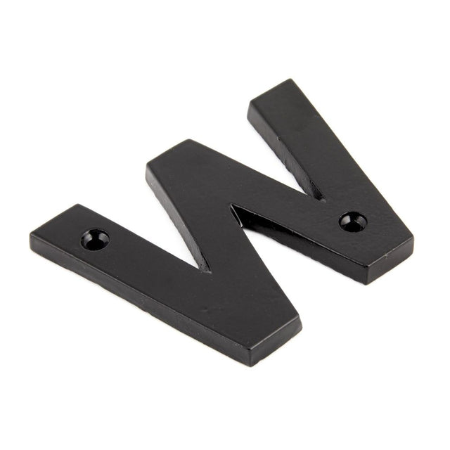 From The Anvil - Black Letter W | Sku. 83800W | Trade Door Handles.