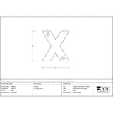 From The Anvil - Black Letter X | Sku. 83800X | Trade Door Handles.