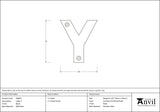 From The Anvil - Black Letter Y | Sku. 83800Y | Trade Door Handles.