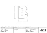 From The Anvil - Polished Brass Letter B | Sku. 83801B | Trade Door Handles.