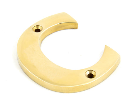 From The Anvil - Polished Brass Letter C | Sku. 83801C | Trade Door Handles.