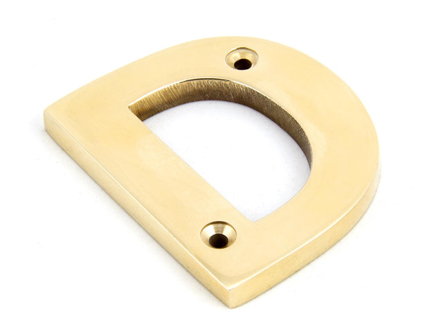 From The Anvil - Polished Brass Letter D | Sku. 83801D | Trade Door Handles.