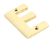 From The Anvil - Polished Brass Letter E | Sku. 83801E | Trade Door Handles.