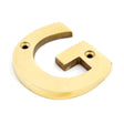 From The Anvil - Polished Brass Letter G | Sku. 83801G | Trade Door Handles.