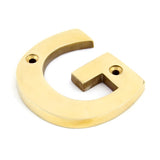 From The Anvil - Polished Brass Letter G | Sku. 83801G | Trade Door Handles.