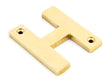 From The Anvil - Polished Brass Letter H | Sku. 83801H | Trade Door Handles.