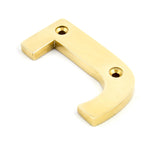 From The Anvil - Polished Brass Letter J | Sku. 83801J | Trade Door Handles.