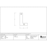 From The Anvil - Polished Brass Letter L | Sku. 83801L | Trade Door Handles.