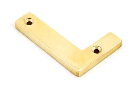 From The Anvil - Polished Brass Letter L | Sku. 83801L | Trade Door Handles.