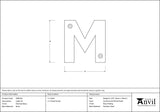 From The Anvil - Polished Brass Letter M | Sku. 83801M | Trade Door Handles.