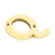 From The Anvil - Polished Brass Letter Q | Sku. 83801Q | Trade Door Handles.