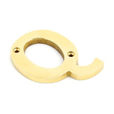 From The Anvil - Polished Brass Letter Q | Sku. 83801Q | Trade Door Handles.