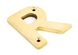 From The Anvil - Polished Brass Letter R | Sku. 83801R | Trade Door Handles.
