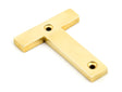 From The Anvil - Polished Brass Letter T | Sku. 83801T | Trade Door Handles.